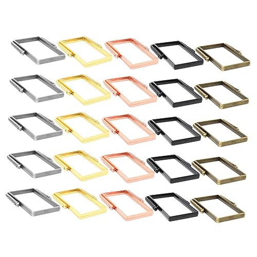 Sewroro 25 Stück Teiliges Rotierbare Offene Legierungsrahmen Anhänger Hohl Vielseitig für Diy Schmuckherstellung Kompatibel mit Harzgießen mit Langlebiger Verarbeitung für Perlen Glitzer Sewroro 25 Stück Teiliges Rotierbare Offene Legierungsrahmen Anhänger Hohl Vielseitig für Diy Schmuckherstellung Kompatibel mit Harzgießen mit Langlebiger Verarbeitung für Perlen Glitzer von Sewroro