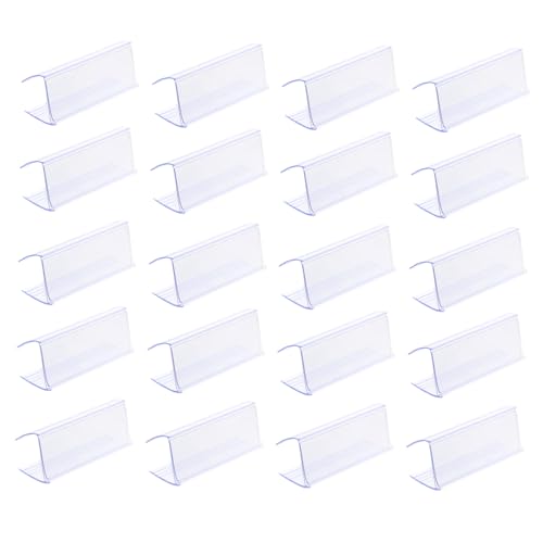 Sewroro 25 Stück Teiliges Transparenter Kunststoff etikettenhalter für Supermarkt Preisschilder Wetterfeste Preisetikettenhalter zur Regal Korbbeschriftung Praktische Preisschildhalterung Sewroro 25 Stück Teiliges Transparenter Kunststoff etikettenhalter für Supermarkt Preisschilder Wetterfeste Preisetikettenhalter zur Regal Korbbeschriftung Praktische Preisschildhalterung von Sewroro