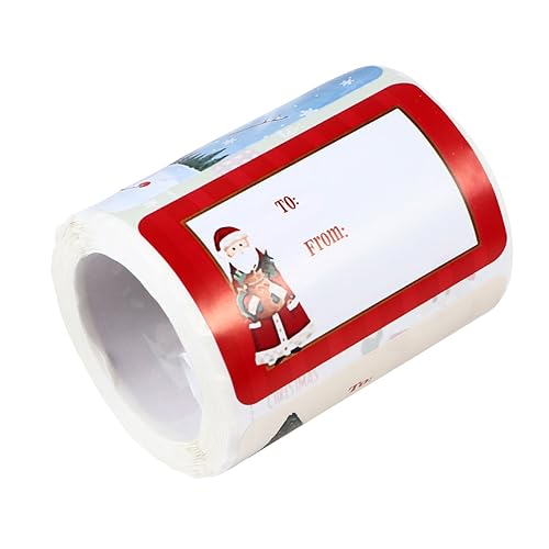 Sewroro 250-Teilige Rolle Etiketten für Weihnachtsaufkleber weihnachtssticker scheckheft Klebstoff Tag-Aufkleber Aufkleber mit Cartoon-Etiketten selbstklebende Etikettenaufkleber Sewroro 250-Teilige Rolle Etiketten für Weihnachtsaufkleber weihnachtssticker scheckheft Klebstoff Tag-Aufkleber Aufkleber mit Cartoon-Etiketten selbstklebende Etikettenaufkleber von Sewroro