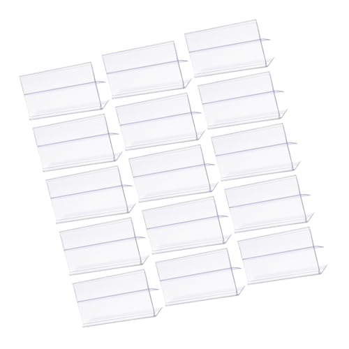 Sewroro 25Stücke Preisschildhalter Clip Transparenter Etikettenhalter für Supermärkte und Geschäfte Robust und Langlebig für Preisanzeige Gemüse von Sewroro