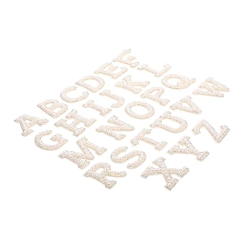 Sewroro 26 Stück Teiliges Buchstaben Patches zum Aufbügeln mit Perlenrand Selbstklebende Alphabet Applikationen für DIY Kleidung Rucksäcke Hüte Dekorative Langlebige Textilaufnäher Sewroro 26 Stück Teiliges Buchstaben Patches zum Aufbügeln mit Perlenrand Selbstklebende Alphabet Applikationen für DIY Kleidung Rucksäcke Hüte Dekorative Langlebige Textilaufnäher von Sewroro