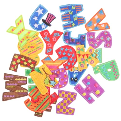 Sewroro 26 Stück Teiliges Bügelbuchstaben Bestickte Letter Patches zum Aufbügeln DIY Textilaufnäher für Kleidung Individuell Dekorieren und Abdecken Einfach zu Verwenden Langlebig und Sewroro 26 Stück Teiliges Bügelbuchstaben Bestickte Letter Patches zum Aufbügeln DIY Textilaufnäher für Kleidung Individuell Dekorieren und Abdecken Einfach zu Verwenden Langlebig und von Sewroro