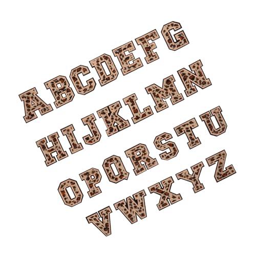 Sewroro 26 Stück Teiliges Bügelbuchstaben Weichem Stoff mit Leopardenmuster Hitzebeständige Iron Patches zum Aufbügeln Kleidung Jacken Rucksäcke DIY Textildekoration und Reparatur Sewroro 26 Stück Teiliges Bügelbuchstaben Weichem Stoff mit Leopardenmuster Hitzebeständige Iron Patches zum Aufbügeln Kleidung Jacken Rucksäcke DIY Textildekoration und Reparatur von Sewroro