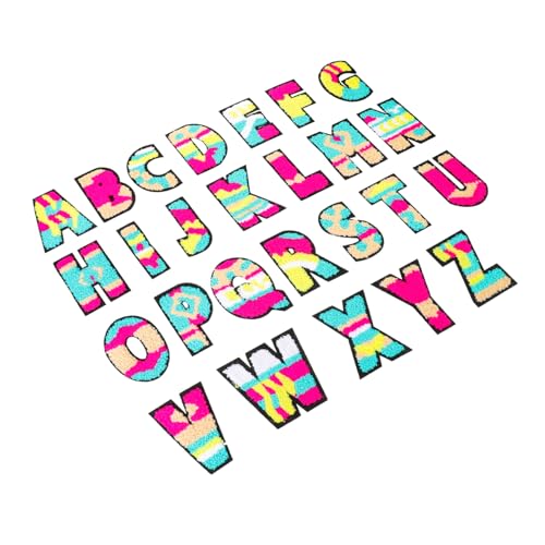 Sewroro 26 Stück Teiliges Bunte Bügelbuchstaben Patches Bestickte Aufnäher zum Aufbügeln oder Annähen Textil Dekoration für Rucksack Kleidung Schuhe und DIY Handwerk Sewroro 26 Stück Teiliges Bunte Bügelbuchstaben Patches Bestickte Aufnäher zum Aufbügeln oder Annähen Textil Dekoration für Rucksack Kleidung Schuhe und DIY Handwerk von Sewroro