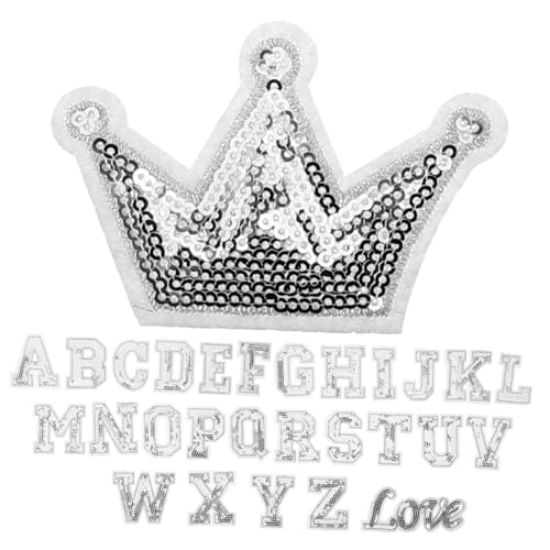 Sewroro 28 Stück Teiliges Buchstaben Aufbügel Patches mit Pailletten Hautfreundlich DIY Kleidung Reparatur und Dekoration für Taschen Hüte Schuhe Einfaches Aufbügeln Langlebig und Modisch Sewroro 28 Stück Teiliges Buchstaben Aufbügel Patches mit Pailletten Hautfreundlich DIY Kleidung Reparatur und Dekoration für Taschen Hüte Schuhe Einfaches Aufbügeln Langlebig und Modisch von Sewroro