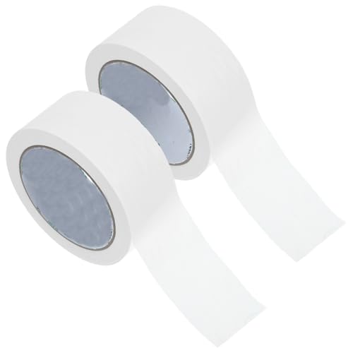 Sewroro 2Rollen Beschreibbares Kraft Versiegelungsband Weißes Klebeband für Verpackung Versand und Lagerung Stark Haftend für Schwere von Sewroro