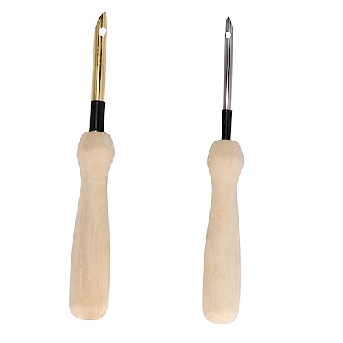 Sewroro 2Stücke Austauschbare Stanznadel mit Holzgriff DIY Nähzubehör für Anfänger und für Stickprojekte Sewroro 2Stücke Austauschbare Stanznadel mit Holzgriff DIY Nähzubehör für Anfänger und für Stickprojekte von Sewroro