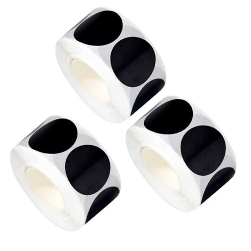 Sewroro 3 Rollen Runde Wiederverwendbare Schwarze Kreidetafel Etiketten aus PVC Wasserfest Abwischbar Selbstklebend für Gewürzgläser Flaschen und Vorratsbehälter zur Flexiblen Sewroro 3 Rollen Runde Wiederverwendbare Schwarze Kreidetafel Etiketten aus PVC Wasserfest Abwischbar Selbstklebend für Gewürzgläser Flaschen und Vorratsbehälter zur Flexiblen von Sewroro