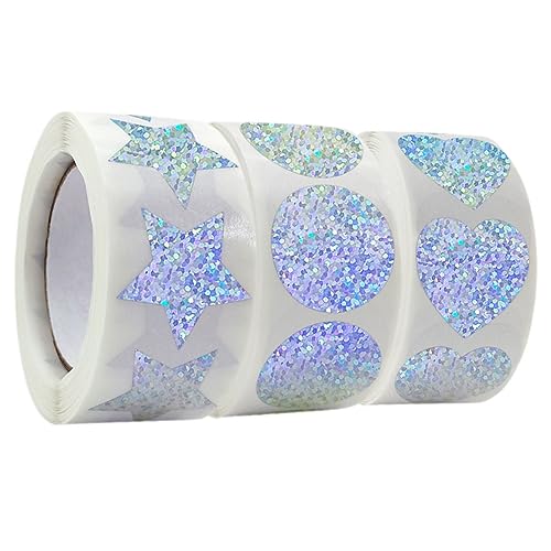 Sewroro 3 Rollen Selbstklebende Etiketten Aufkleber Kreativen Formen Herz Stern und Rund für Dekoration Geschenkanhänger und Verpackungen Sewroro 3 Rollen Selbstklebende Etiketten Aufkleber Kreativen Formen Herz Stern und Rund für Dekoration Geschenkanhänger und Verpackungen von Sewroro