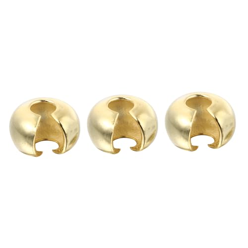 Sewroro 3 STÜCKE Crimp Beads Gold Positionierungsperlen für DIY Schmuck Armbänder und Hochwertiges Zubehör für Kreative Projekte von Sewroro