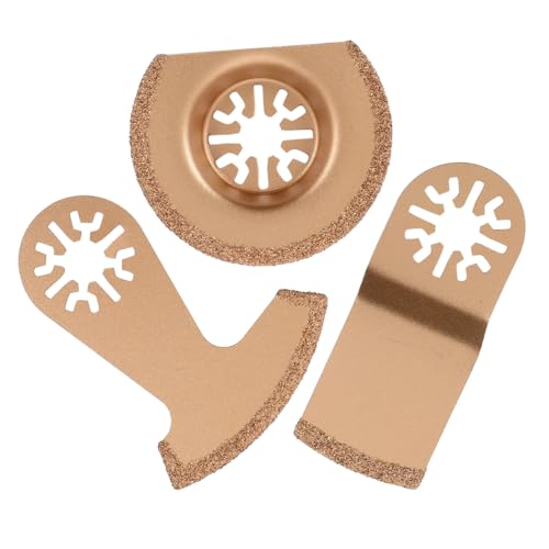 Sewroro 3 STÜCKE Teiliges Hartmetall oszillierendes Sägeblatt Set Langlebig und Präzise für Fugenentfernung Schleifen und Polieren Kompatibel mit Vielen Oszillierenden Werkzeugen von Sewroro