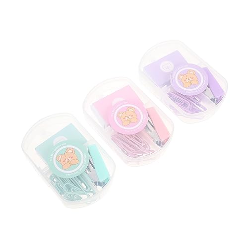 Sewroro 3 Sätze Bunter Hefter und Binder Clips Multifunktionale Büroklammern in Pastellfarben Kompakte Schreibwaren für Büro Schule und Zuhause zur Dokumentenorganisation Sewroro 3 Sätze Bunter Hefter und Binder Clips Multifunktionale Büroklammern in Pastellfarben Kompakte Schreibwaren für Büro Schule und Zuhause zur Dokumentenorganisation von Sewroro