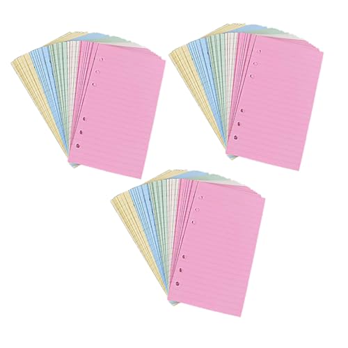 Sewroro 3 Sätze Nachfüllpapier Farbige Lose Liniert Glatte Oberfläche Reißfest Kompatibel mit Standard ringbüchern für Schreiben Journaling Notizen zu Hause und Büro Sewroro 3 Sätze Nachfüllpapier Farbige Lose Liniert Glatte Oberfläche Reißfest Kompatibel mit Standard ringbüchern für Schreiben Journaling Notizen zu Hause und Büro von Sewroro