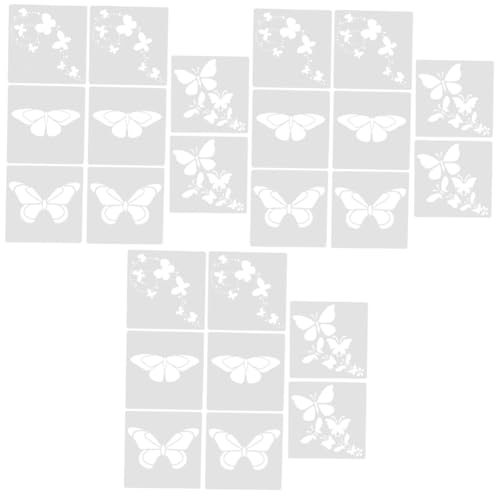 Sewroro 3 Sätze Teiliges Schmetterling Malvorlagen Schablonen Für Diy Bastelhilfen Zur Verbesserung Der Kreativität Und Hand Augen Koordination Wiederverwendbar Für 8 Stück * 3 Sewroro 3 Sätze Teiliges Schmetterling Malvorlagen Schablonen Für Diy Bastelhilfen Zur Verbesserung Der Kreativität Und Hand Augen Koordination Wiederverwendbar Für 8 Stück * 3 von Sewroro