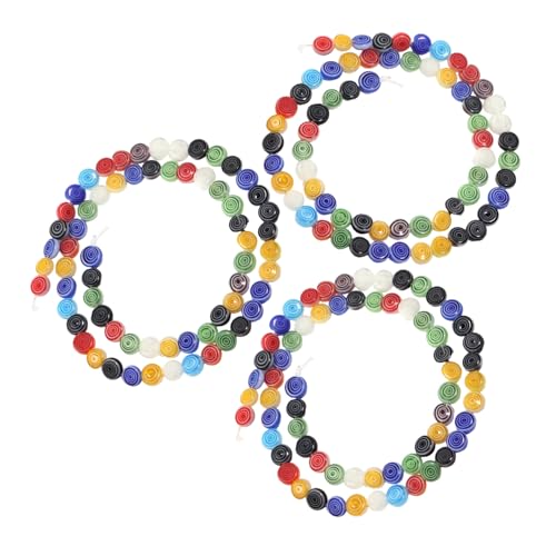 Sewroro 3 Saiten Millefiori Glasperlen Flach Rund Vintage Stil Bunte Kleine Glasperlen mit Geradem für DIY Schmuckherstellung Armband Bastelperlen Kreative Bastelmaterialien Stränge Sewroro 3 Saiten Millefiori Glasperlen Flach Rund Vintage Stil Bunte Kleine Glasperlen mit Geradem für DIY Schmuckherstellung Armband Bastelperlen Kreative Bastelmaterialien Stränge von Sewroro