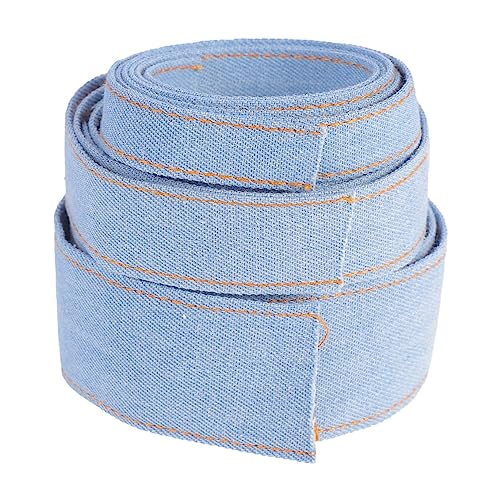 Sewroro 3 Stück Denim Bandset für Diy Haarschmuck Teiliges Doppelt Genähtes Jeansstoffband in Verschiedenen für Kreative Projekte Langlebig und von Sewroro