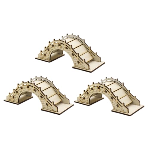 Sewroro 3 Stück Diy Holzbogenbrücke für Garten Puppenhaus und Miniatur für Terrarien und Bastelprojekte Sewroro 3 Stück Diy Holzbogenbrücke für Garten Puppenhaus und Miniatur für Terrarien und Bastelprojekte von Sewroro