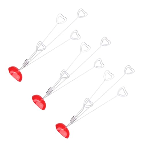 Sewroro 3 Stück Herzförmige Metall Memo clips für Schreibtisch Stabile Notizhalter Fotoclips Rote Tischkartenhalter für Büro Hochzeit Party und Raumdekoration von Sewroro