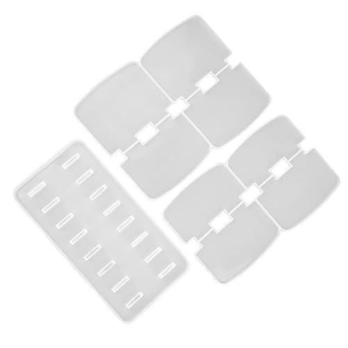 Sewroro 3 Stück Kosmetik Aufbewahrungsregal Silikonform Teiliges DIY Schmuckhalter Gießform für Epoxidharz für Bastelarbeiten und Kreative Projekte von Sewroro