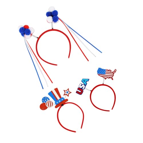 Sewroro 3 Stück Patriotische Stirnbänder Unabhängigkeitstag Haarschmuck für Feiertagsfeiern und Leichtes Material für und Familienveranstaltungen Wiederverwendbar und Leicht zu Tragen Sewroro 3 Stück Patriotische Stirnbänder Unabhängigkeitstag Haarschmuck für Feiertagsfeiern und Leichtes Material für und Familienveranstaltungen Wiederverwendbar und Leicht zu Tragen von Sewroro