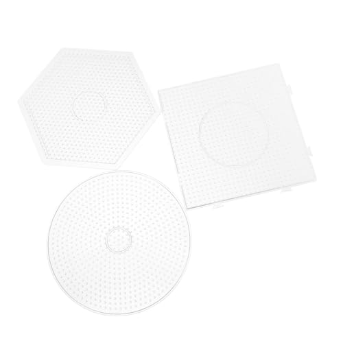 Sewroro 3 Stück Pindou Vorlagen Bügelperlen Spielzeugperlen Perlen Stecktafel Stecktafeln Stecktafeln Bastel Bügelperlen Platten Stecktafel Set Perlen Design Platte Bügelperlen von Sewroro