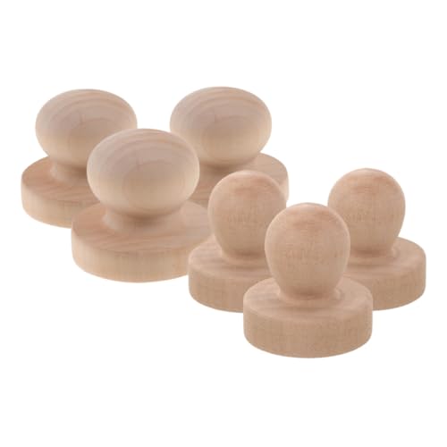 Sewroro 3 Stück Runde Holzstempel Griffe Unbehandelte Holzstempel mit Komfortgriff für Diy Basteln Scrapbooking und Prägen Langlebig und Elegant Sewroro 3 Stück Runde Holzstempel Griffe Unbehandelte Holzstempel mit Komfortgriff für Diy Basteln Scrapbooking und Prägen Langlebig und Elegant von Sewroro