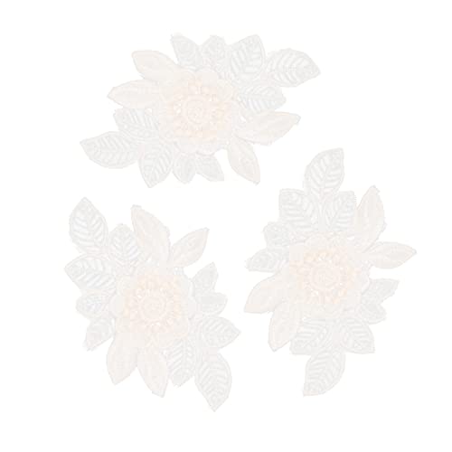 Sewroro 3 Stück Teiliges Blumen Patch für DIY Kleidung Aufnäher zur Reparatur und Dekoration von Kleidungsstücken für Kleider Tücher Schuhe und Hüte von Sewroro