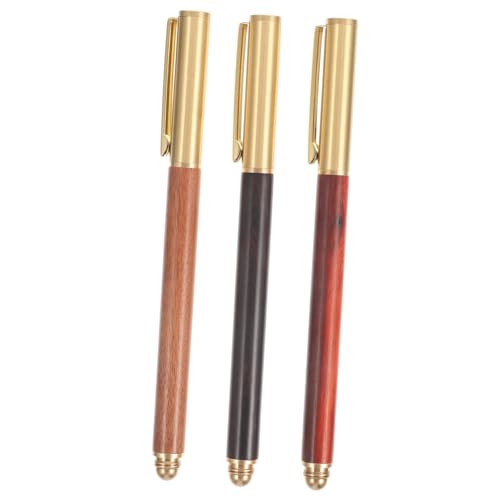 Sewroro 3 Stück Teiliges Holz Kugelschreiber mit Feiner Spitze Langlebig und Leicht für Schüler Mädchen und Büro Clip Design Handgefertigt aus und Padoukholz Sewroro 3 Stück Teiliges Holz Kugelschreiber mit Feiner Spitze Langlebig und Leicht für Schüler Mädchen und Büro Clip Design Handgefertigt aus und Padoukholz von Sewroro