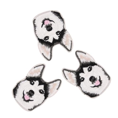 Sewroro 3 Stück Teiliges Hund Aufnäher zum Aufbügeln Cartoon Tier Applikationen für Jeans und Taschen zum Reparieren und Dekorieren von Kleidung DIY Bastelbedarf Sewroro 3 Stück Teiliges Hund Aufnäher zum Aufbügeln Cartoon Tier Applikationen für Jeans und Taschen zum Reparieren und Dekorieren von Kleidung DIY Bastelbedarf von Sewroro