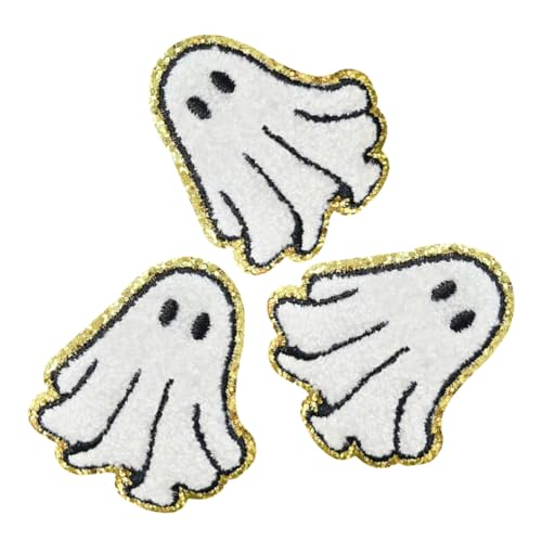 Sewroro 3 Stück Weiße Ghost Stickerei Bügelflicken Langlebige Waschbare Applikationen für Kleidung Jeans Hüte Schuhe DIY Nähzubehör für Einfache Textilreparatur und Kreative Gestaltung Sewroro 3 Stück Weiße Ghost Stickerei Bügelflicken Langlebige Waschbare Applikationen für Kleidung Jeans Hüte Schuhe DIY Nähzubehör für Einfache Textilreparatur und Kreative Gestaltung von Sewroro