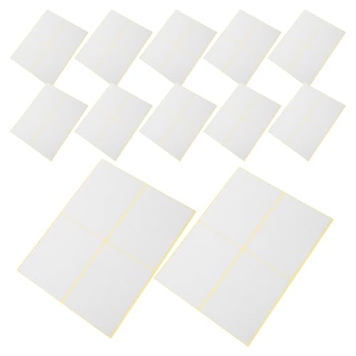 Sewroro 30 Blatt Selbstklebende Blankoetiketten für Versand Schule und Büro Robuste und Wasserfeste Aufkleber Blatt für Pakete und Lagerräume von Sewroro