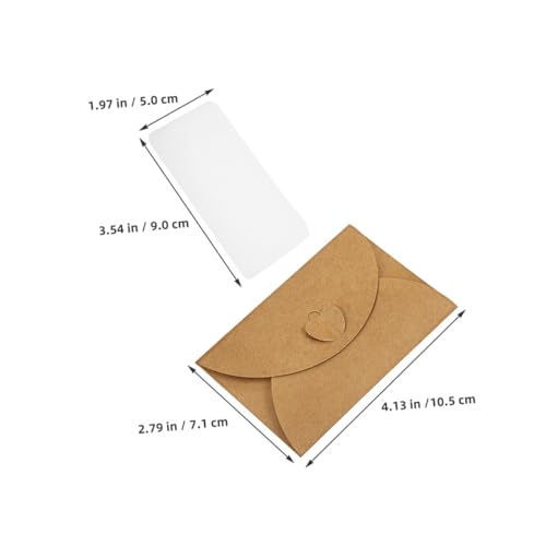 Sewroro 30 Sätze Liebe Schnalle Umschlag leere Kraftkarten Begrüßungskartenumschläge kleine Vintage-Umschläge Umschläge für Babypartys Geburtstagsumschläge leere Karten Kraftpapier Braun Sewroro 30 Sätze Liebe Schnalle Umschlag leere Kraftkarten Begrüßungskartenumschläge kleine Vintage-Umschläge Umschläge für Babypartys Geburtstagsumschläge leere Karten Kraftpapier Braun von Sewroro