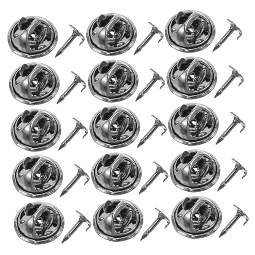 Sewroro 30 Sätze Teiliges Metall Broschen mit Robusten Butterfly Clutch Pin Backings Vielseitig Einsetzbar für DIY Basteleien Anstecknadeln Abzeichen und Schmuckzubehör für Kleidung Hüte von Sewroro