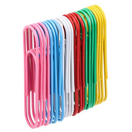 Sewroro 30 Stück Bunte Pack Metall Büroklammern Papierklammern für Büro und Schule Robuste und Dekorative Heftmittel zur Einfachen Organisation von Dokumenten Sewroro 30 Stück Bunte Pack Metall Büroklammern Papierklammern für Büro und Schule Robuste und Dekorative Heftmittel zur Einfachen Organisation von Dokumenten von Sewroro