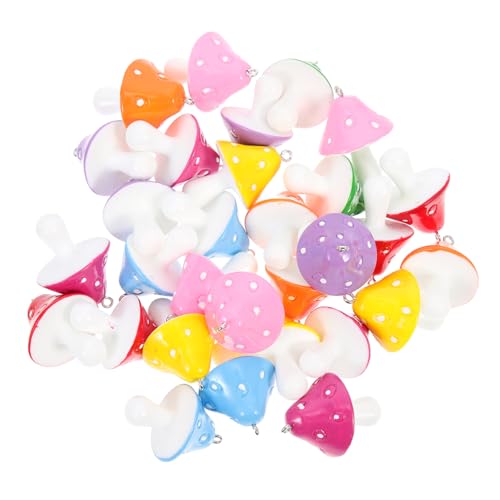 Sewroro 30 Stück Bunte Pilzohrringe Harz Teiliges DIY Anhänger für Schmuck Schlüsselanhänger und Bastelprojekte Langlebig und Hautfreundlich Sewroro 30 Stück Bunte Pilzohrringe Harz Teiliges DIY Anhänger für Schmuck Schlüsselanhänger und Bastelprojekte Langlebig und Hautfreundlich von Sewroro