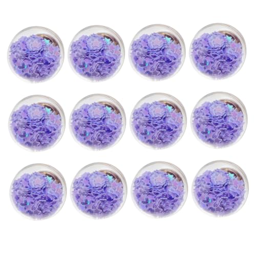 Sewroro 30 Stück Glasperlen mit Sternen pailletten Transparente Lila Dekokugeln für DIY Ohrringe Zarte Anhänger für Schmuckherstellung und Bastelprojekte Sewroro 30 Stück Glasperlen mit Sternen pailletten Transparente Lila Dekokugeln für DIY Ohrringe Zarte Anhänger für Schmuckherstellung und Bastelprojekte von Sewroro