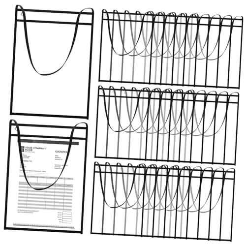 Sewroro 30 Stück Hängender Tickethalter Papier Tasche Lehrer Ärmel Organisation Restaurantkartenhalterstreifen Ticketinhaber Restaurantkartenstecher Wandorganizer Fürs Büro Schwarz Vlies Sewroro 30 Stück Hängender Tickethalter Papier Tasche Lehrer Ärmel Organisation Restaurantkartenhalterstreifen Ticketinhaber Restaurantkartenstecher Wandorganizer Fürs Büro Schwarz Vlies von Sewroro
