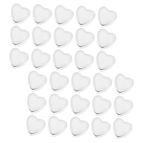 Sewroro 30 Stück Herzförmige Silikon Ohrstecker Verschlüsse für Sichere und Bequeme Anwendung Stilvolle Ohrring Stopper für Frauen für Häufigen Gebrauch von Sewroro