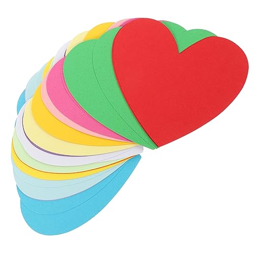 Sewroro 30 Stück Liebe Handpapierschnitt scrapbook scheckheft Wohnzimmerdekorationen Kinderzimmerdekoration wanddekoration Ecke fallen Papierherz Papierausschnitt Wandkunst Herzausschnitte von Sewroro