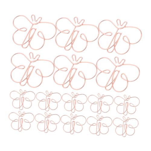 Sewroro 30 Stück Schmetterlings Papierclips Rutschfeste Metall Büroklammern für Dekorative Dokumentenorganisation Geeignet für Notizbücher und Journale Sewroro 30 Stück Schmetterlings Papierclips Rutschfeste Metall Büroklammern für Dekorative Dokumentenorganisation Geeignet für Notizbücher und Journale von Sewroro