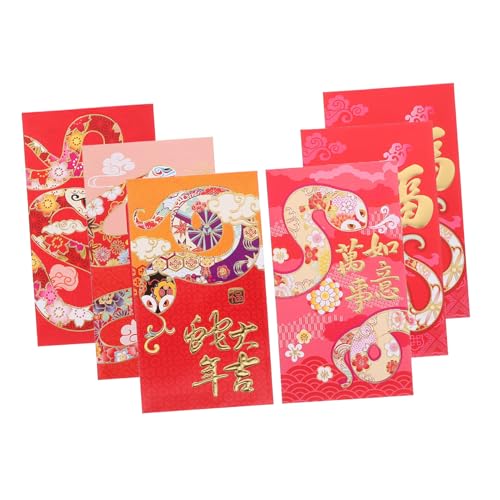 Sewroro 30 Stück Teiliges Chinesische Neujahrs Umschläge mit Niedlichem Schlangen Cartoon Rote Papier Geldumschläge für Glücksgeschenke zu Neujahr Hochzeit und Festlichkeiten Sewroro 30 Stück Teiliges Chinesische Neujahrs Umschläge mit Niedlichem Schlangen Cartoon Rote Papier Geldumschläge für Glücksgeschenke zu Neujahr Hochzeit und Festlichkeiten von Sewroro