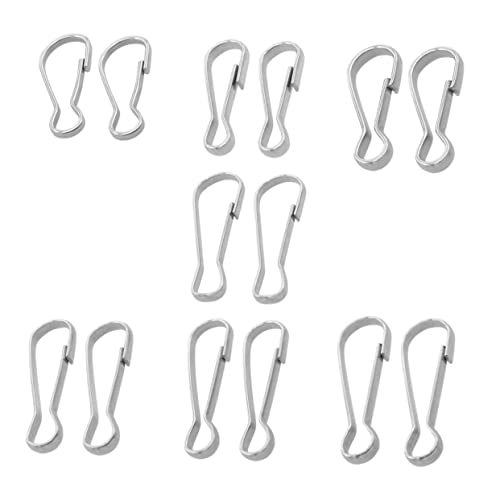 Sewroro 30 Stück Teiliges Edelstahl Karabinerhaken Robuster Snap Clip Schlüsselanhänger Karabiner für DIY Bastelarbeiten Taschenzubehör Rutschfest Rostfrei Langlebig Vielseitig Einsetzbar Sewroro 30 Stück Teiliges Edelstahl Karabinerhaken Robuster Snap Clip Schlüsselanhänger Karabiner für DIY Bastelarbeiten Taschenzubehör Rutschfest Rostfrei Langlebig Vielseitig Einsetzbar von Sewroro