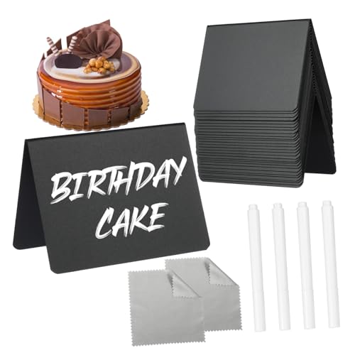 Sewroro 30 Stück Teiliges Mini Kreidetafel mit Staffelei Doppelseitige Kleine Schwarze Tafeln zum Beschriften Inklusive Marker Stiften und Mikrofaser Reinigungstüchern Wiederverwendbar Sewroro 30 Stück Teiliges Mini Kreidetafel mit Staffelei Doppelseitige Kleine Schwarze Tafeln zum Beschriften Inklusive Marker Stiften und Mikrofaser Reinigungstüchern Wiederverwendbar von Sewroro
