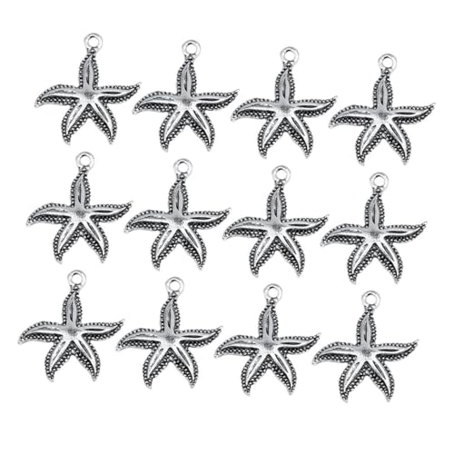 Sewroro 30 Stück Teiliges Sea Star Anhänger aus Langlebiger Legierung DIY Schmuckzubehör mit Glatter Oberfläche Vielseitig Einsetzbar für Ohrringe Halsketten Armbänder und Kreative Sewroro 30 Stück Teiliges Sea Star Anhänger aus Langlebiger Legierung DIY Schmuckzubehör mit Glatter Oberfläche Vielseitig Einsetzbar für Ohrringe Halsketten Armbänder und Kreative von Sewroro