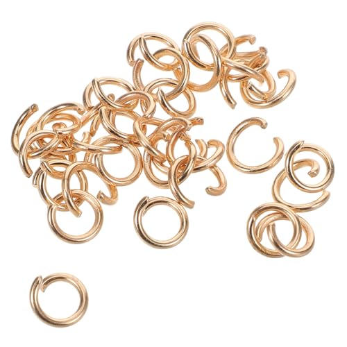 Sewroro 30 Stück Teiliges Spaltringe Goldfarben Robuste Jump Ringe für Schmuckherstellung DIY Armband und Halskettenverbinder Einfache Handhabung Vielseitig für Bastelprojekte Sewroro 30 Stück Teiliges Spaltringe Goldfarben Robuste Jump Ringe für Schmuckherstellung DIY Armband und Halskettenverbinder Einfache Handhabung Vielseitig für Bastelprojekte von Sewroro