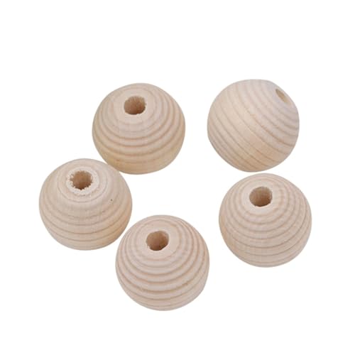 Sewroro 30 Stück Teiliges Unbehandelte Holzperlen mit Gewinde Natürliche Bastelperlen zum Auffädeln für DIY Schmuckherstellung von Halsketten und Armbändern Sewroro 30 Stück Teiliges Unbehandelte Holzperlen mit Gewinde Natürliche Bastelperlen zum Auffädeln für DIY Schmuckherstellung von Halsketten und Armbändern von Sewroro