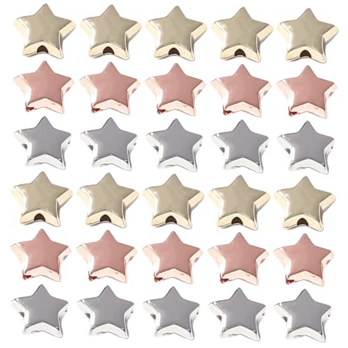 Sewroro 300 Stück Bunte Ccb Metallperlen Sternform Kleine Spacer Perlen zum Auffädeln DIY Schmuck Zubehör für Armbänder und Halsketten Langlebig und Farbecht Sewroro 300 Stück Bunte Ccb Metallperlen Sternform Kleine Spacer Perlen zum Auffädeln DIY Schmuck Zubehör für Armbänder und Halsketten Langlebig und Farbecht von Sewroro