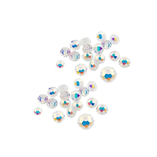 Sewroro 300 Stück Bunte Facettierte Glasperlen mit Plattierung DIY Schmuckperlen für Armband Halskette Ohrringe Langlebige Kristallperlen für Basteln und Geschenke von Sewroro