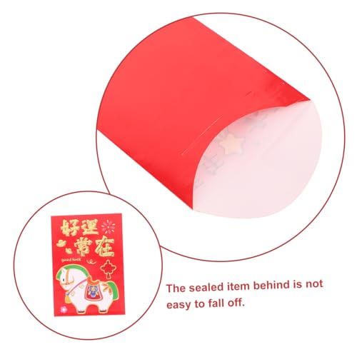 Sewroro 300 Stück Kreative Rote Umschläge Jahr Des Pferdes Hongbao Karten Umschläge für Chinesisches Neujahr Frühlingsfest Geldgeschenke Cartoon Muster Glücksbringer Sewroro 300 Stück Kreative Rote Umschläge Jahr Des Pferdes Hongbao Karten Umschläge für Chinesisches Neujahr Frühlingsfest Geldgeschenke Cartoon Muster Glücksbringer von Sewroro