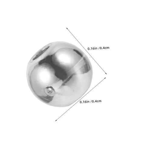 Sewroro 300 Stück Metall Abstandsperlen Rund Glatt Kupfer DIY Schmuckherstellung Spacer Beads für Armbänder Halsketten Bastelzubehör Langlebig und Vielseitig von Sewroro